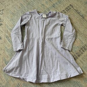 Hanna Andersson 4T Light Purple Polka Dot Skater Dress